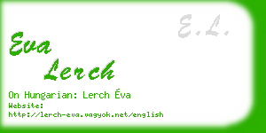 eva lerch business card