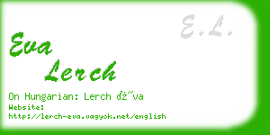 eva lerch business card